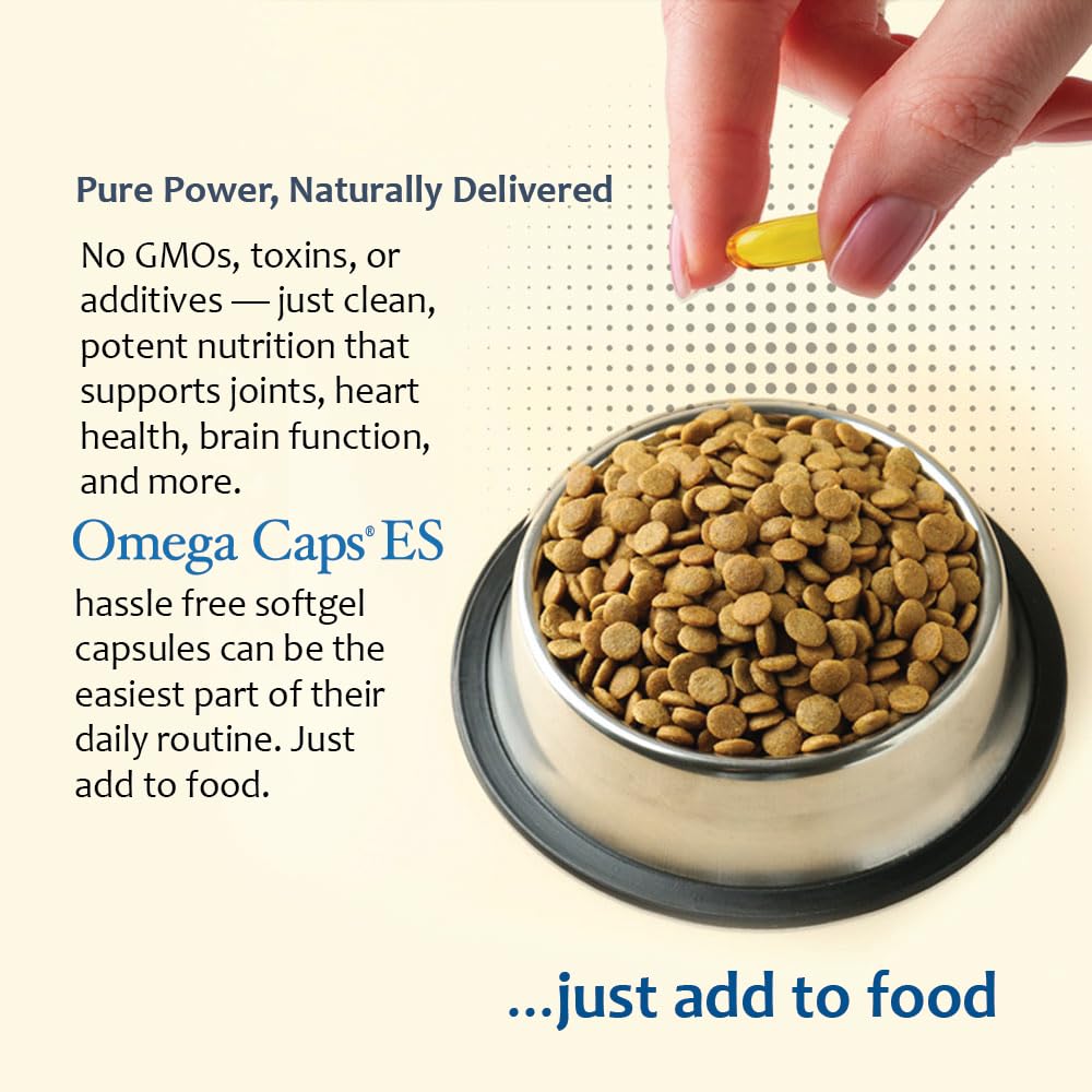 Pet Health Solutions Omega-Caps ES easy to dose soft gels