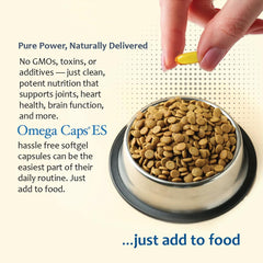 Pet Health Solutions Omega-Caps ES easy to dose soft gels