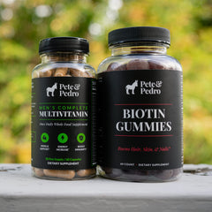 Pete and Pedro Biotin Gummies made in the USA in an FDA facility.