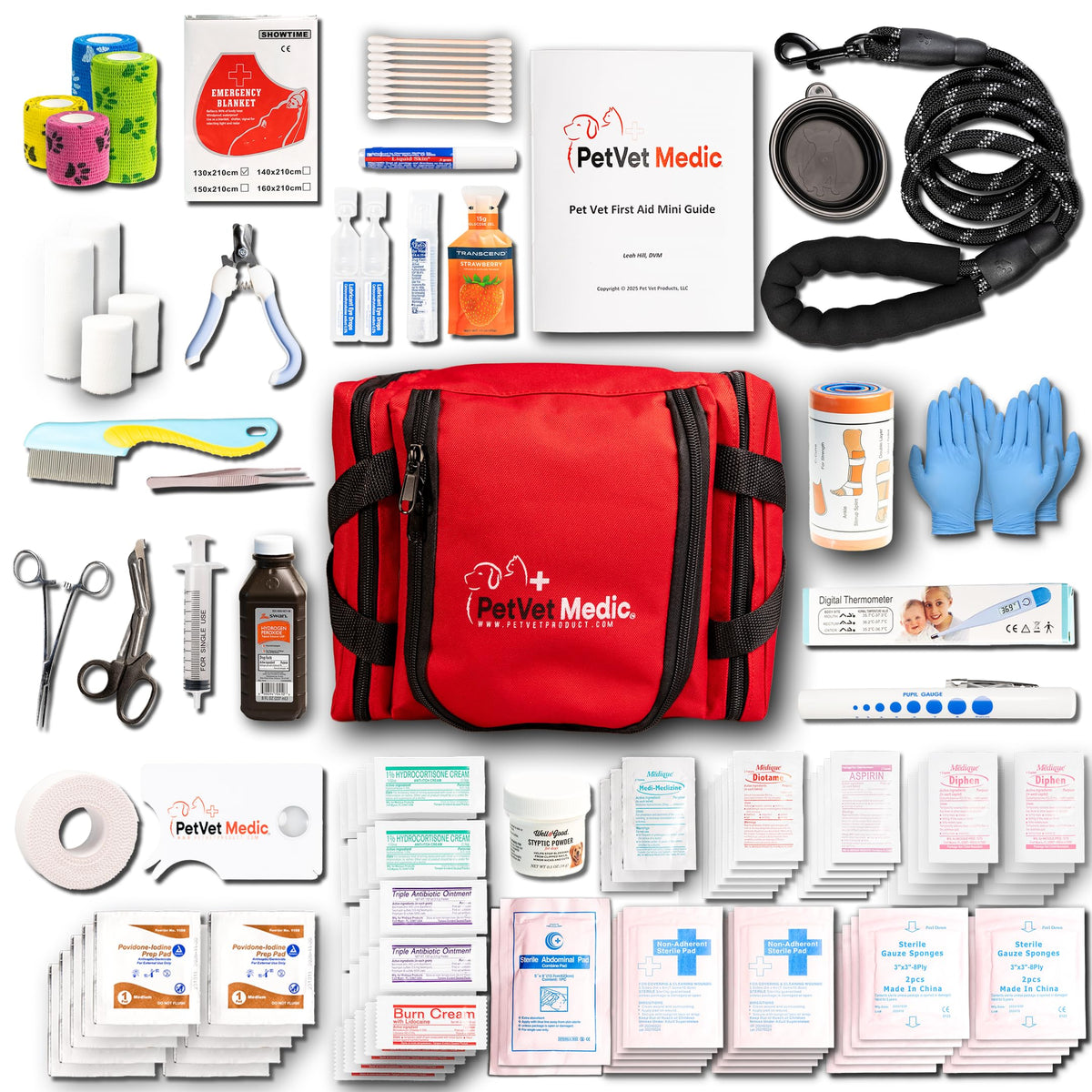 PetVet Medic emergency kit thermometer for quick pet temperature checks