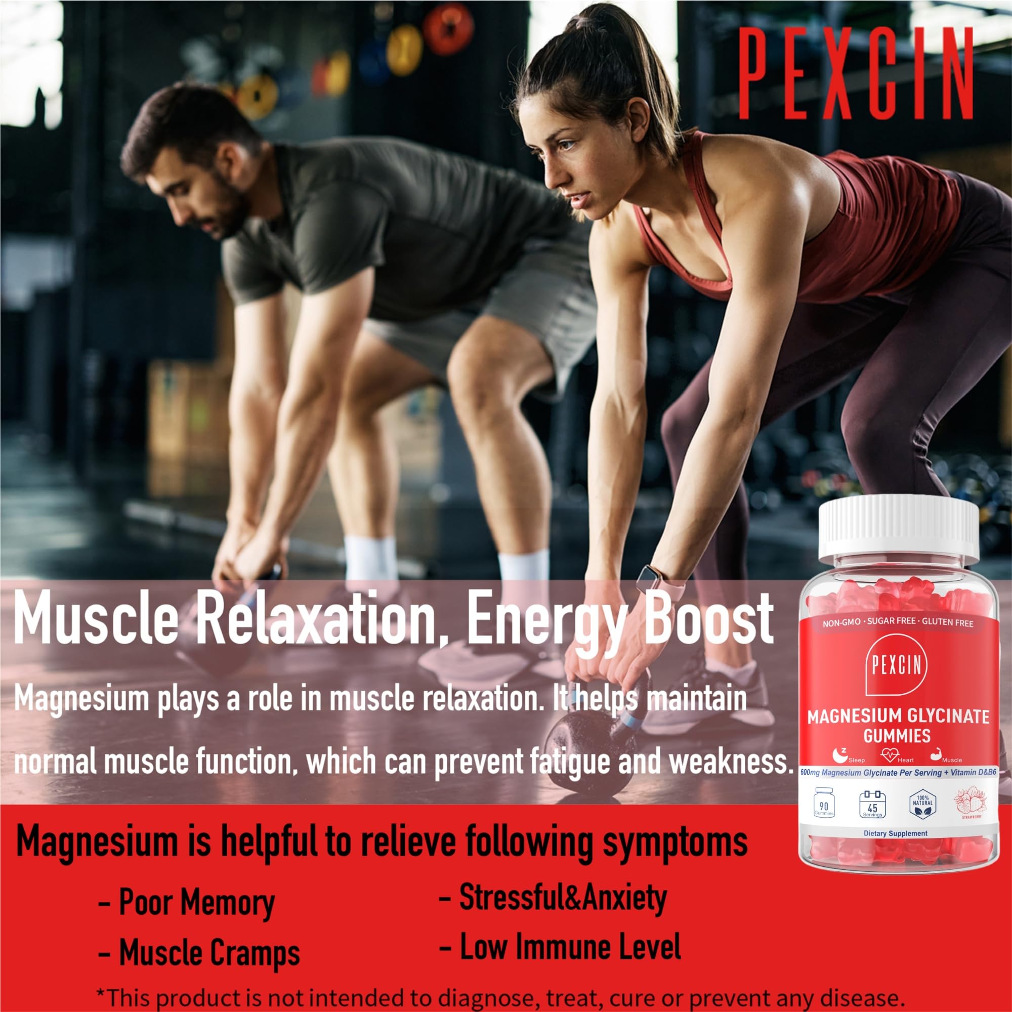 PEX CIN potassium-enriched magnesium glycinate gummies supporting heart-healthy routines