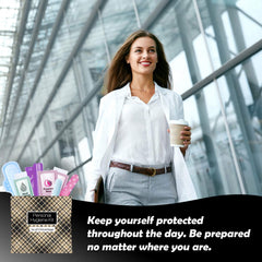 pH Advantage Light Leather period kit reseal bag demonstrates portability and reusability.