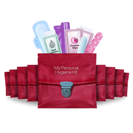 ph-advantage menstrual kit 10-pack travel-ready for on-the-go protection
