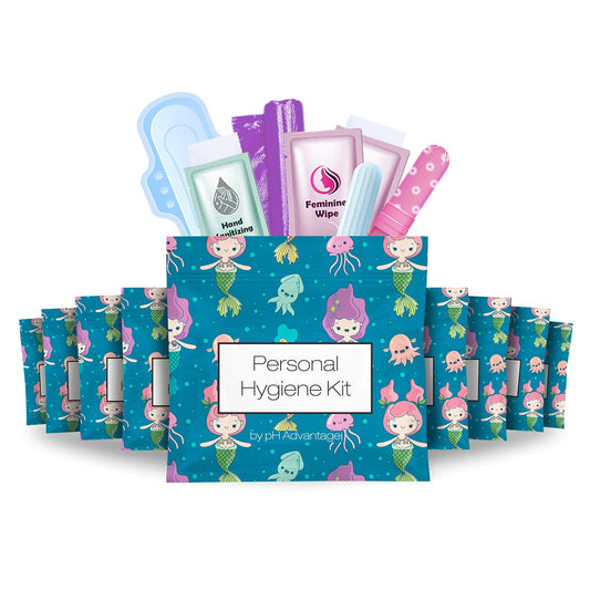 pH Advantage menstrual kit 10-pack travel-ready and discreet