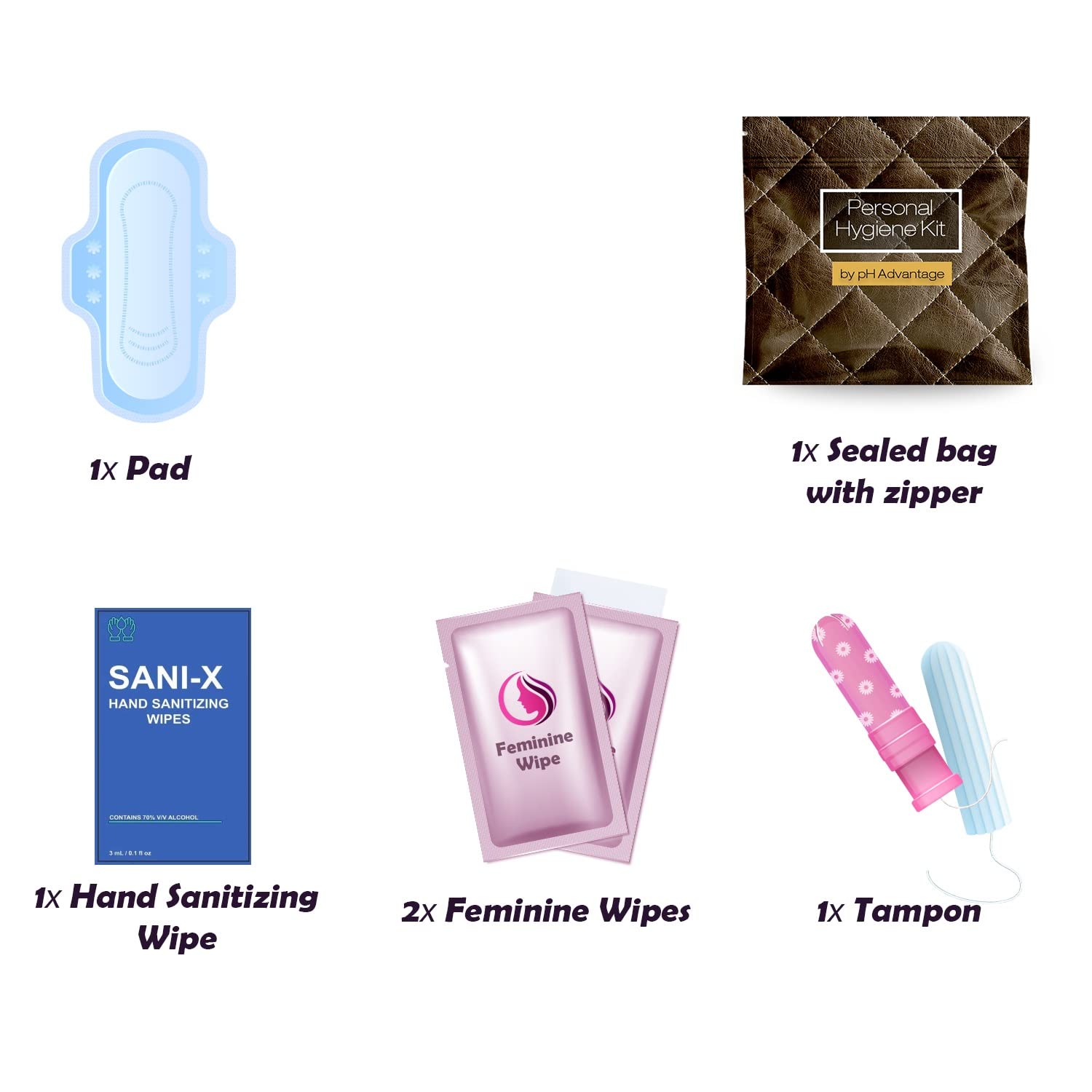 PH Advantage menstrual kit sanitary pad: reliable coverage in a portable kit