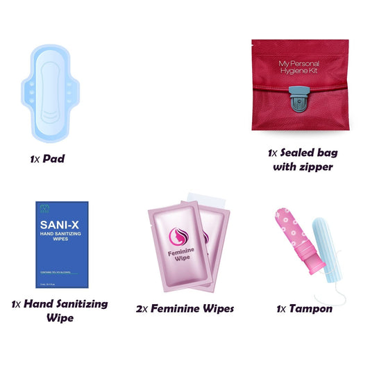 ph-advantage period kit compact bag fits in purse or backpack