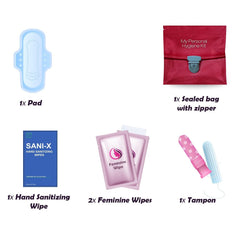 ph-advantage period kit compact bag fits in purse or backpack
