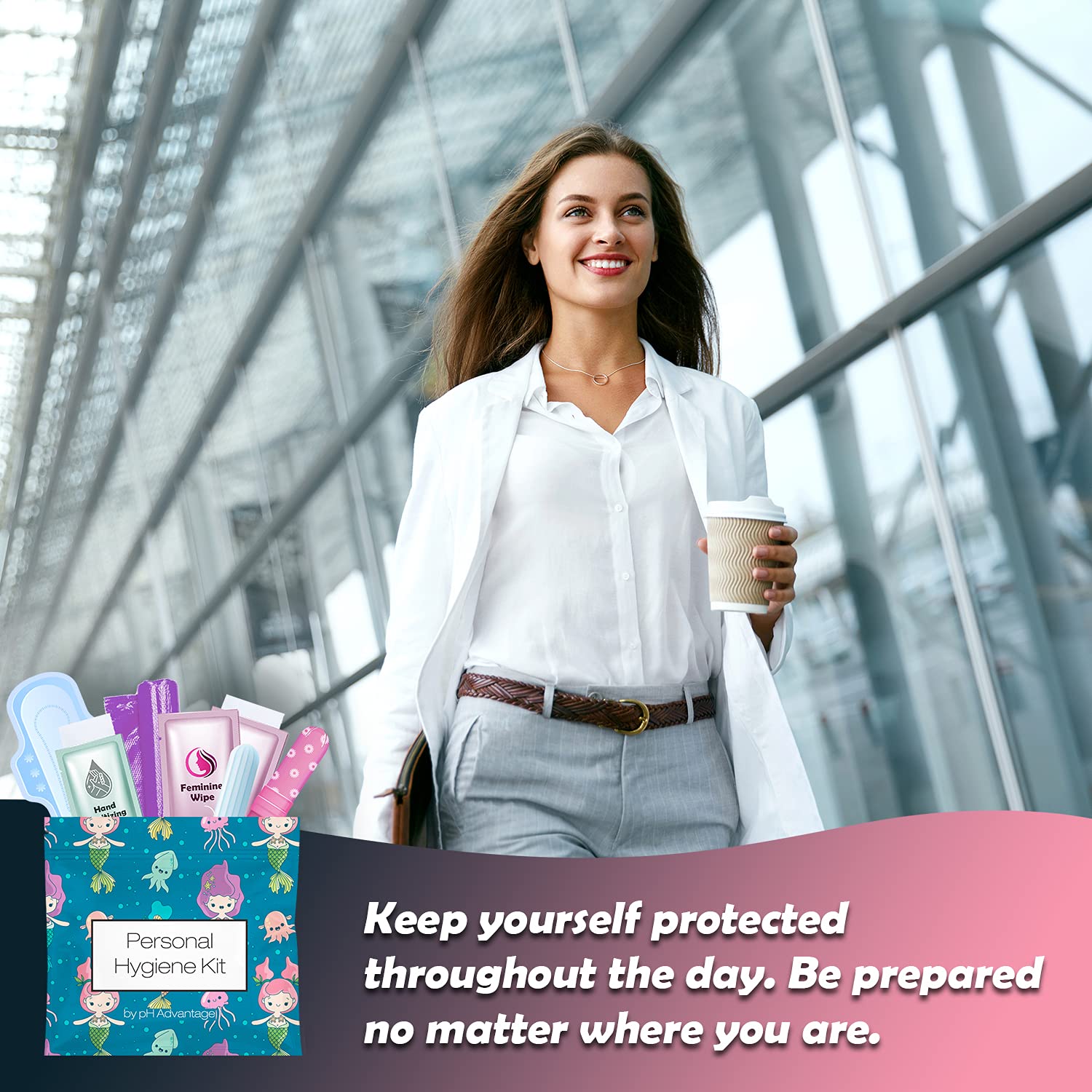 pH Advantage tampon and pad pack for daily protection