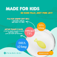 PHARGOODS+ Kids Fish Oil IFOS-certified seal on packaging