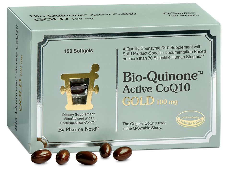 Pharma Nord Bio-Quinone Gold bottle for daily use.