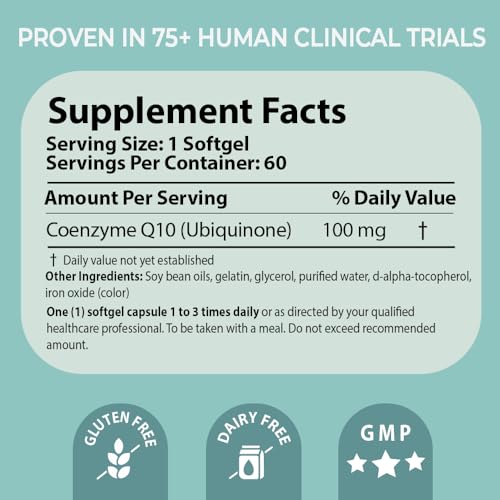 Pharma Nord Bio-Quinone Gold softgels shown up close for easy swallowing.
