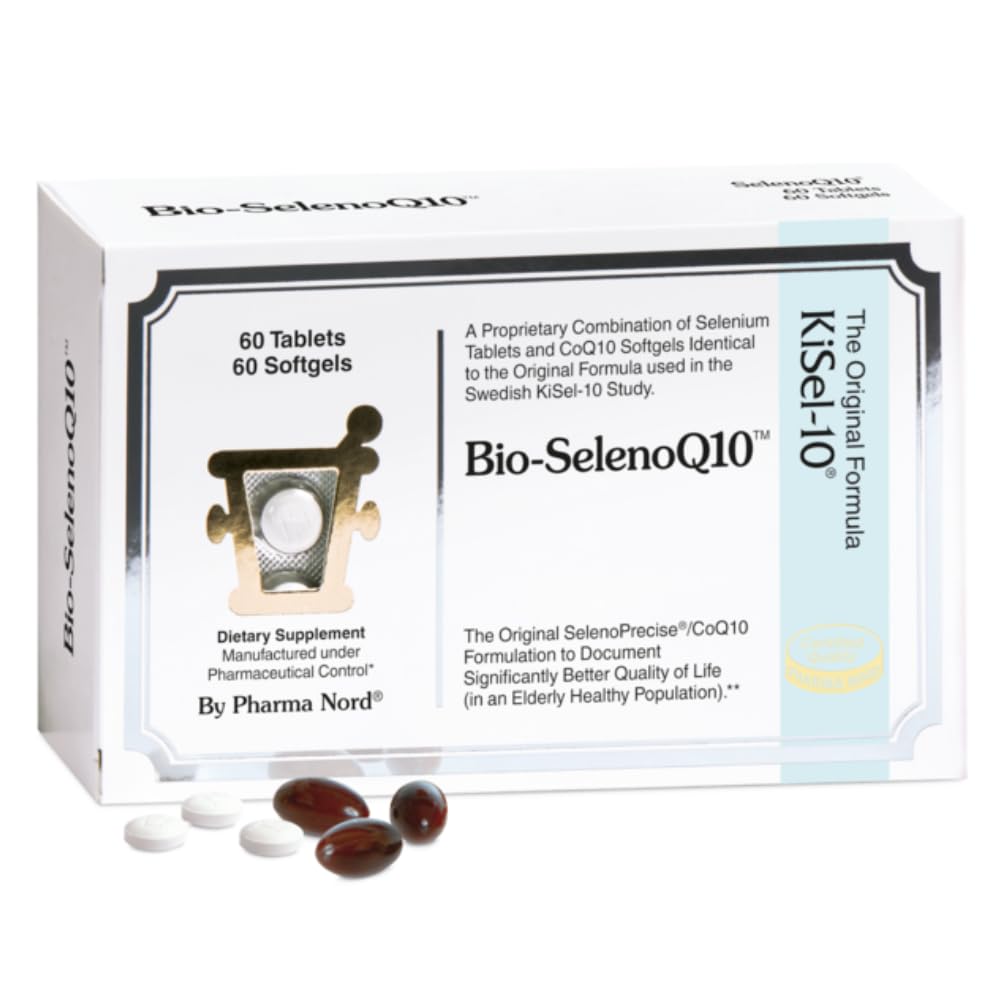 Pharma Nord Bio-SelenoQ10 softgel bottle for daily cellular support