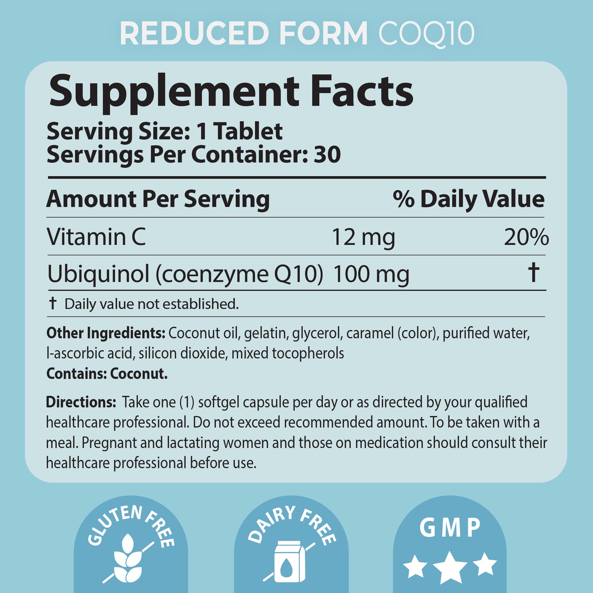 Pharma Nord Bio-Ubiquinol ingredient panel for transparency