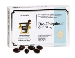 Pharma Nord Bio-Ubiquinol QH 100 mg bottle with softgels for daily antioxidant support