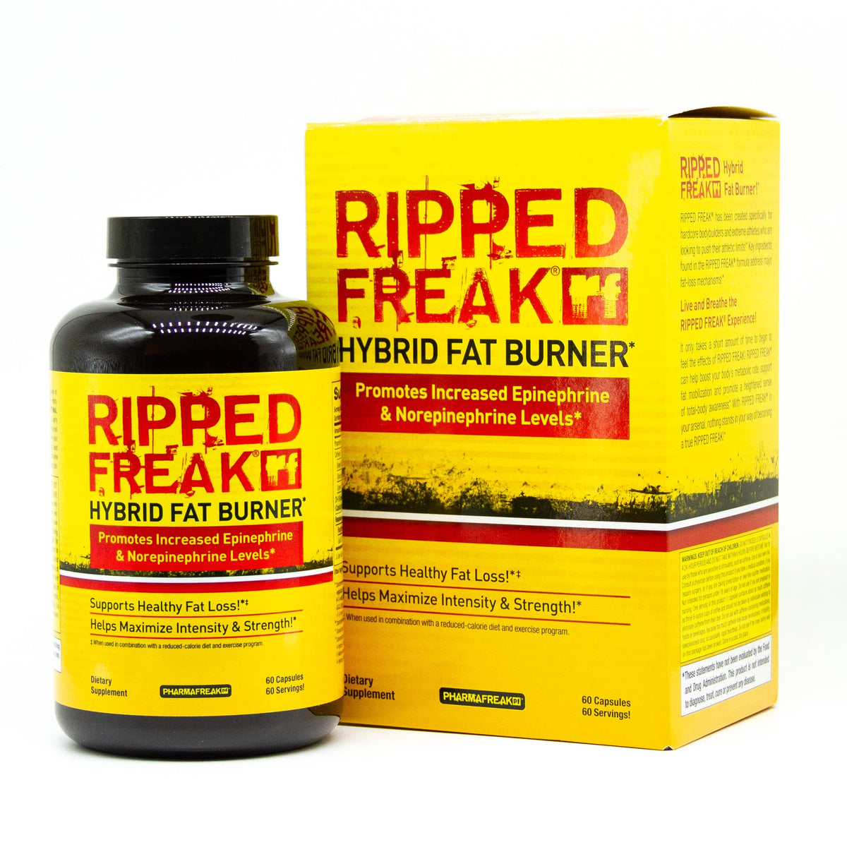 Pharmafreak Ripped Freak bottle front view for training support