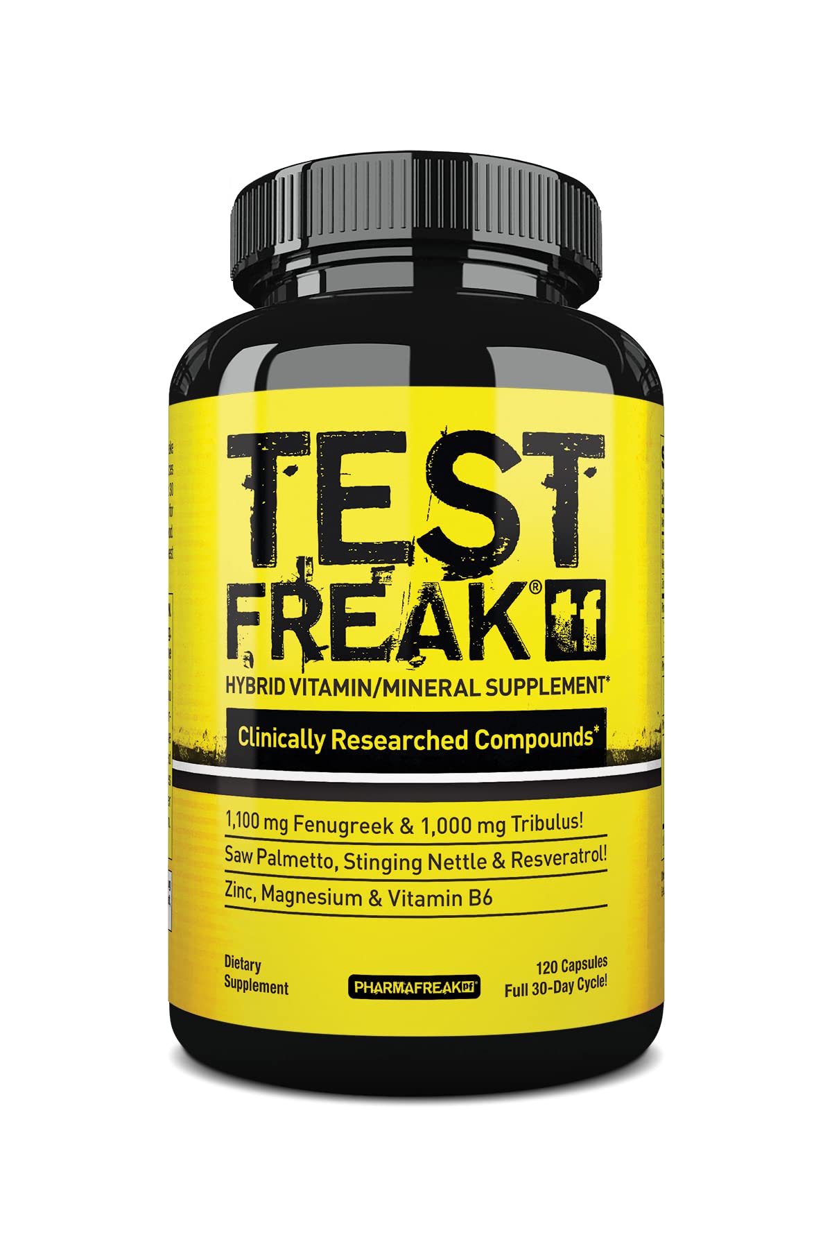 Pharmafreak Test Freak capsules in a blister pack ready for daily use.