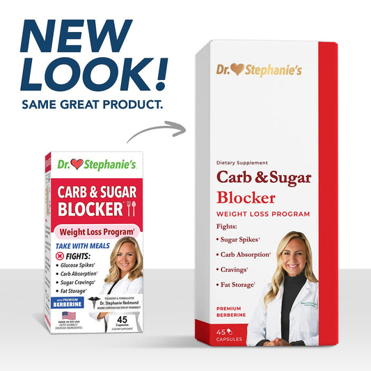 Pharmaganics Carb Blocker capsules shown for daily ingestion
