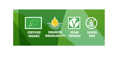PHARMAKON organic certification label underscores purity and sustainable sourcing