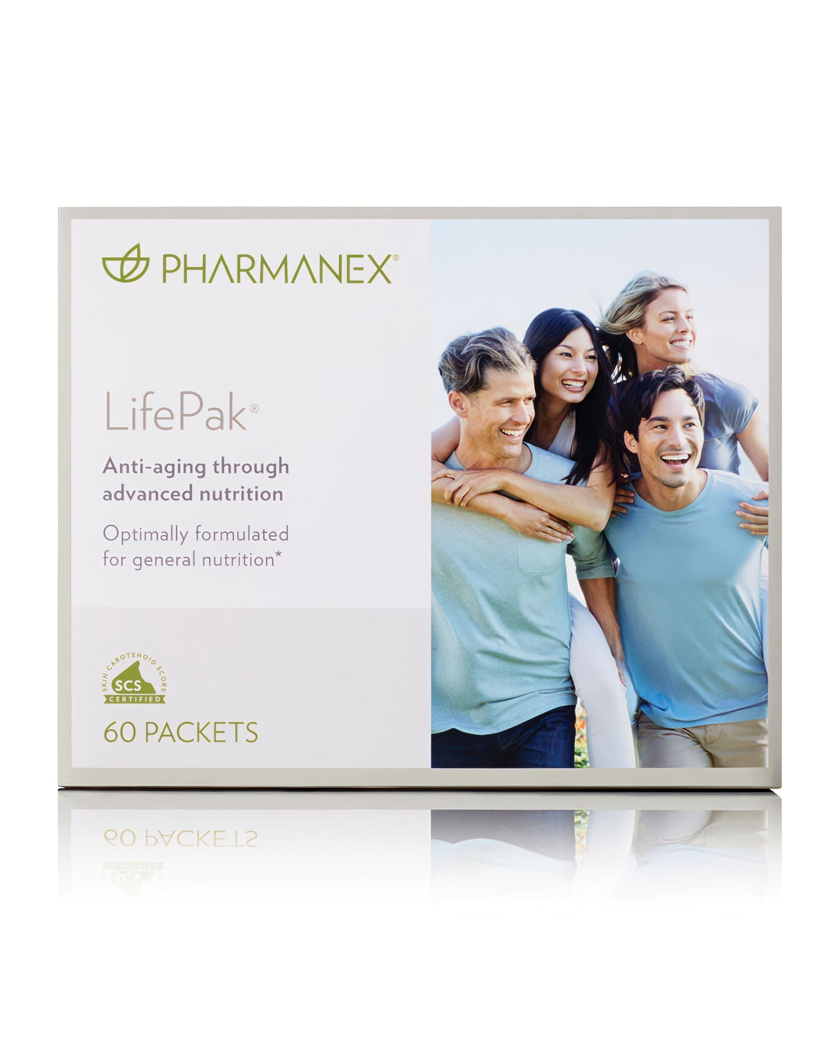 Pharmanex LifePak daily packet collection highlights a comprehensive nutrient blend for adult wellness.