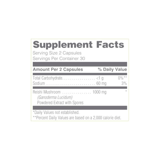 Pharmanex ReishiMax GLp capsules close-up for convenient daily immune support.