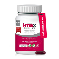 Pharmaris i-Max bottle front view for daily iron support