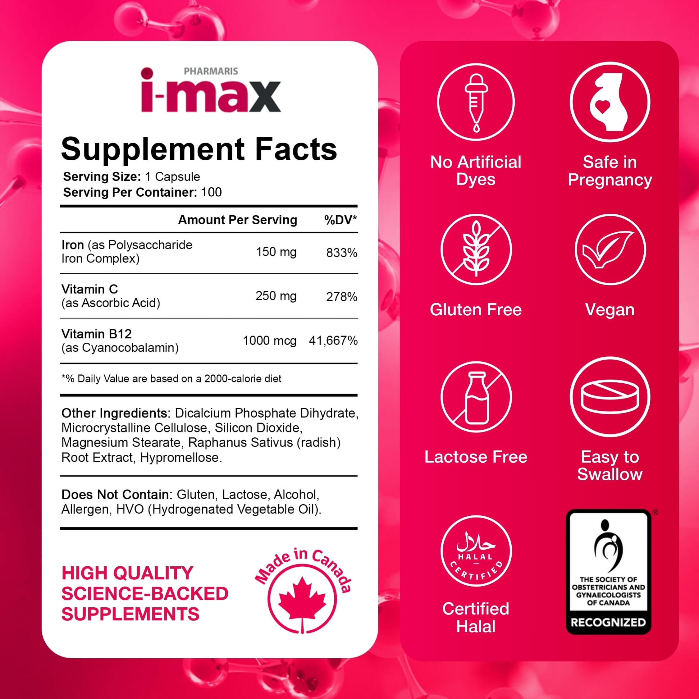 Pharmaris i-Max packaging on table beside breakfast