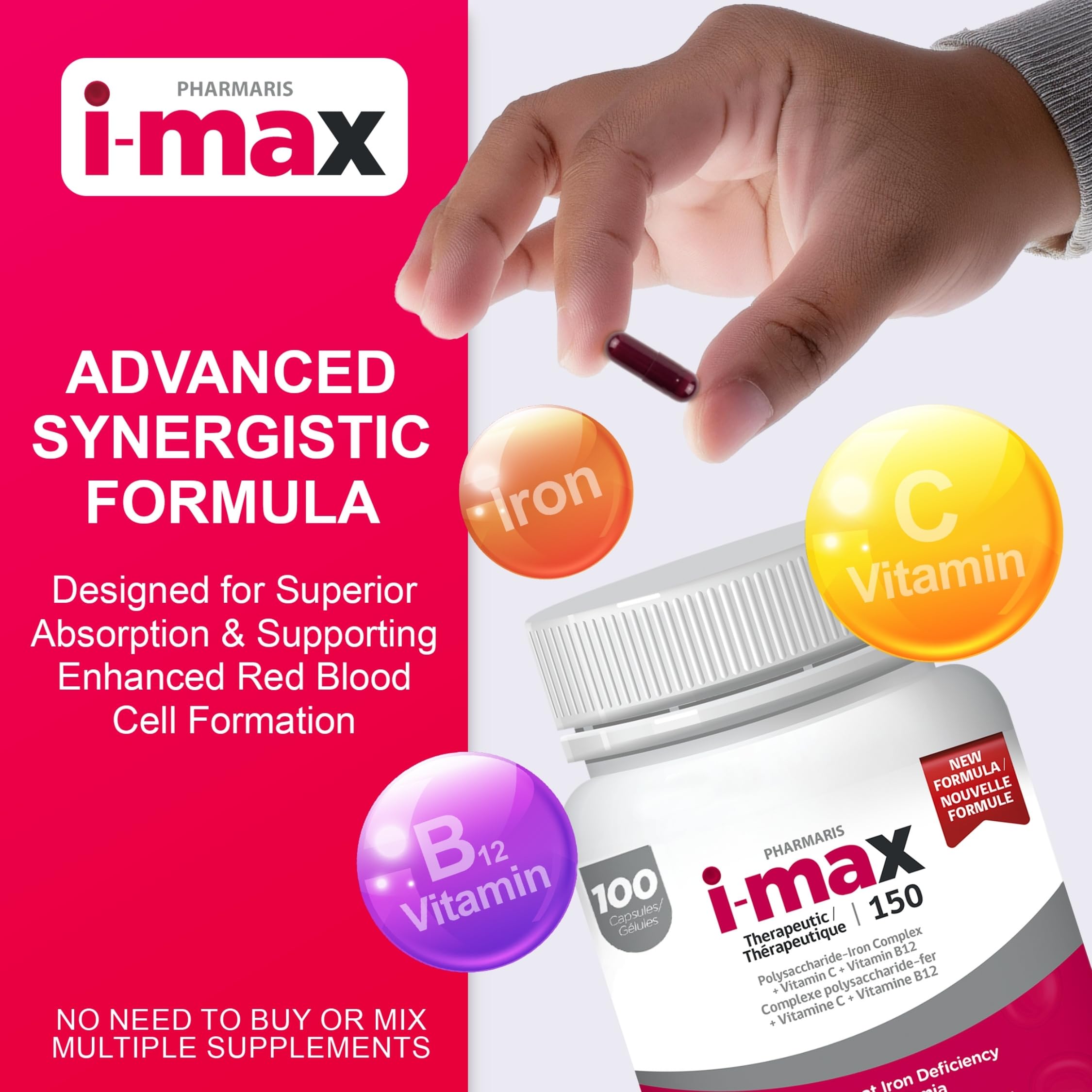 Pharmaris i-Max vegan allergen-free packaging and formula