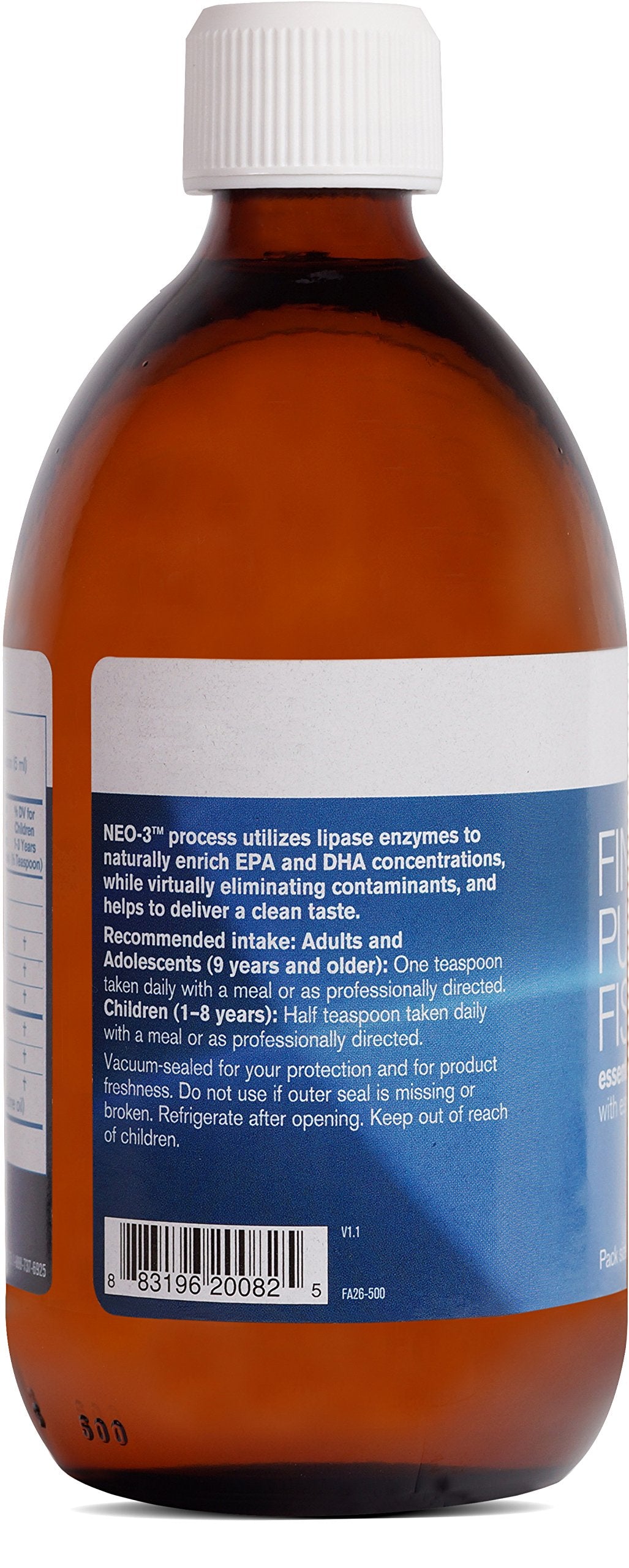 Pharmax Finest Pure Fish Oil close-up shows omega-3 content for everyday wellness