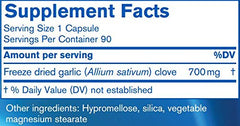 Pharmax Garlic Freeze Dried dosage spoon with capsules for easy serving