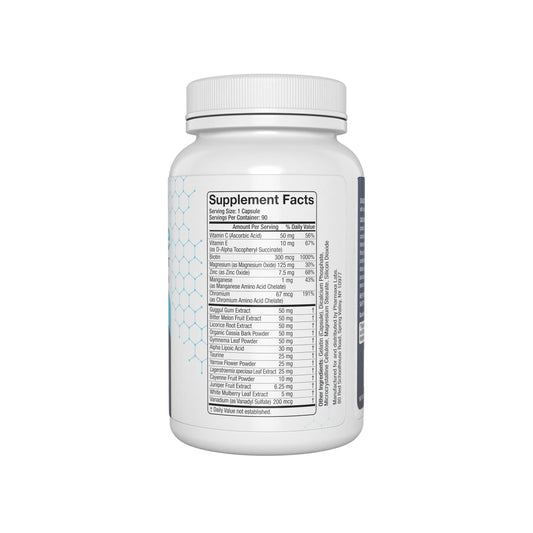 Pharmaxin Gluctose bottle cap close highlighting premium ingredients for circulation support