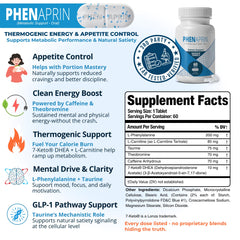PhenAprin 2-pack pills closeup highlighting compact capsules for on-the-go energy