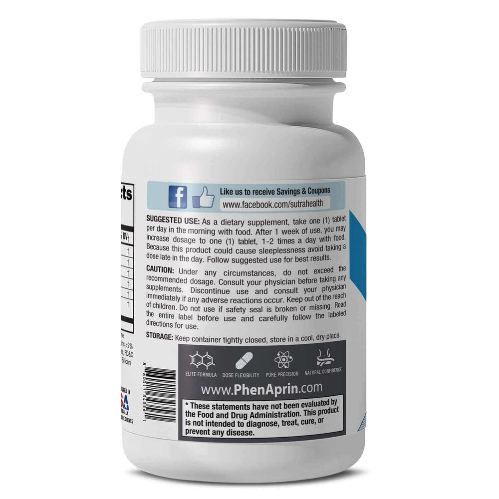 PhenAprin bottle with measuring spoon for consistent daily use