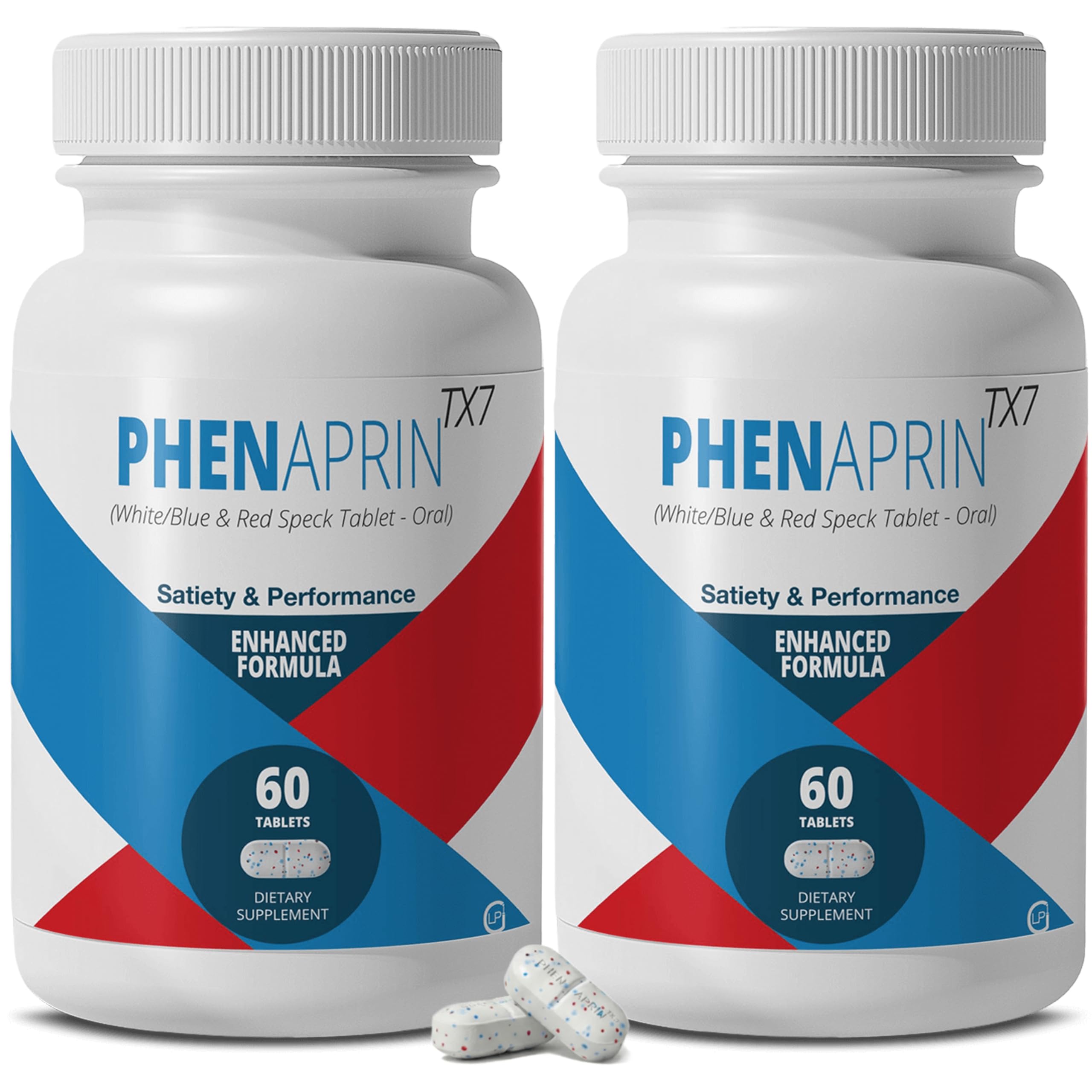 PhenAprin TX7 bottle front showing product branding and wellness positioning.