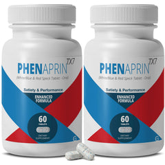 PhenAprin TX7 bottle front showing product branding and wellness positioning.