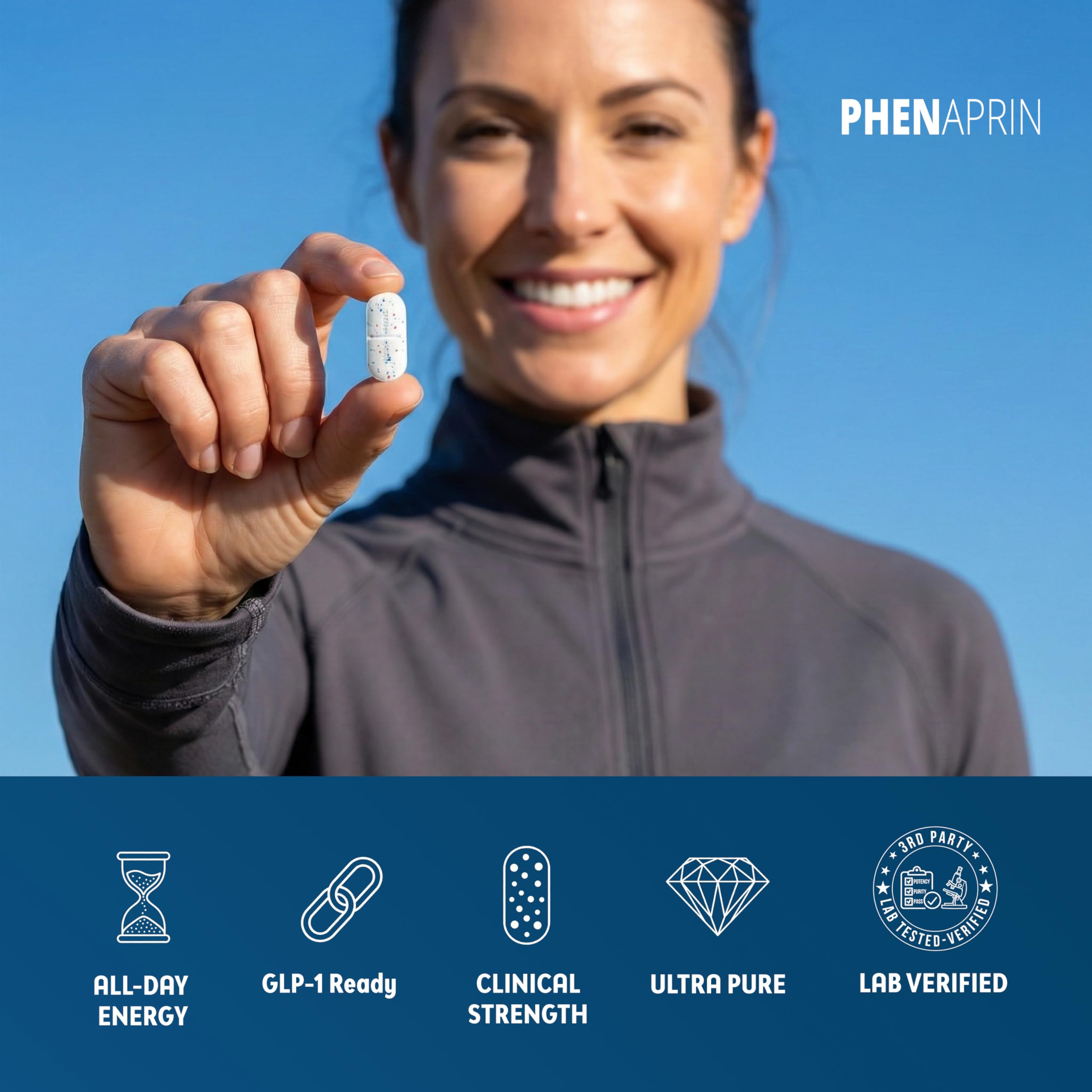 PhenAprin TX7 cognitive control matrix emphasizes focus and snack planning.