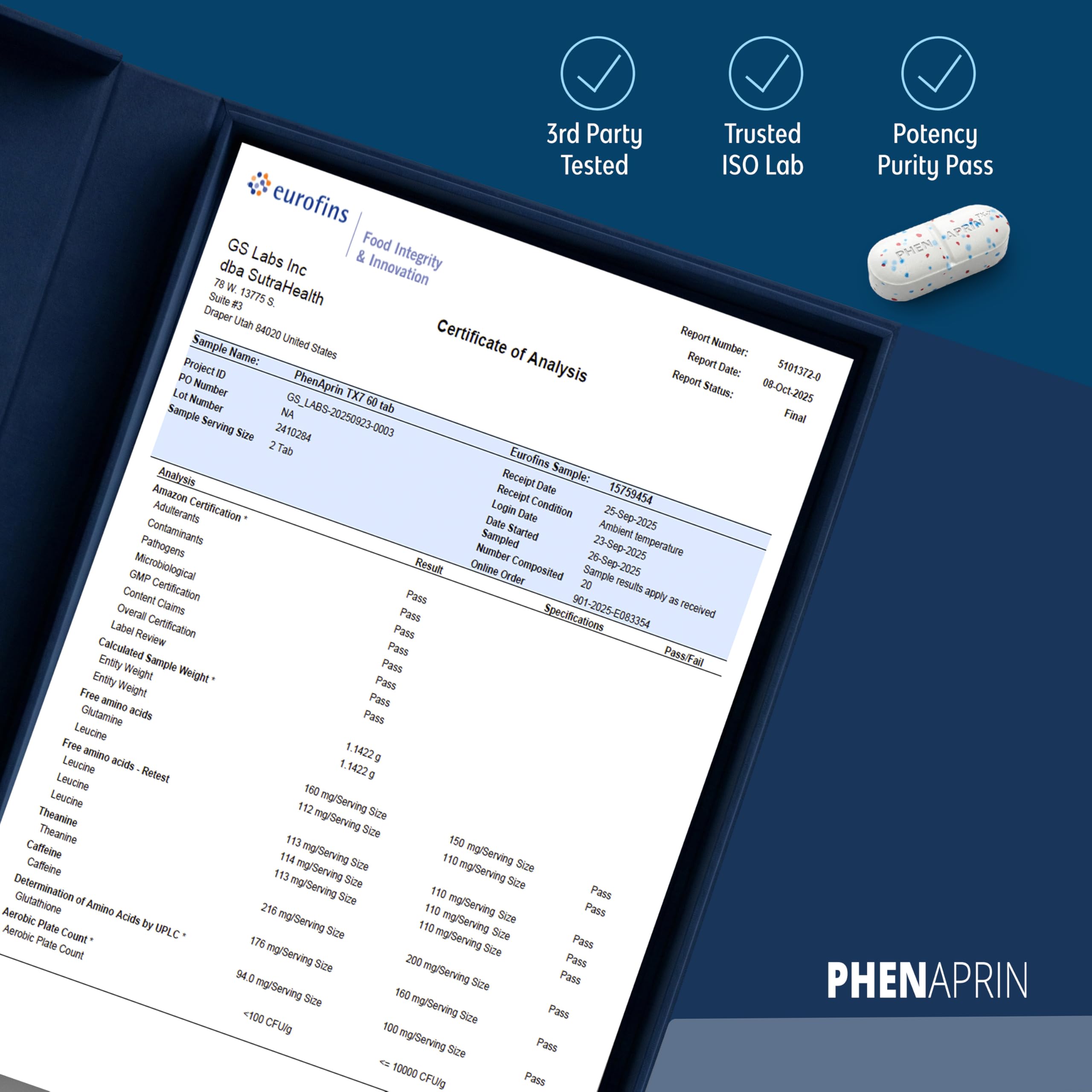 Manufactured in GMP-certified USA facility and third-party tested for TX7.