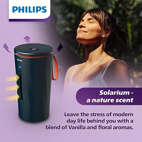 Philips OlfaPure 7300 car dash diffuser for mood-enhancing aroma during drives.
