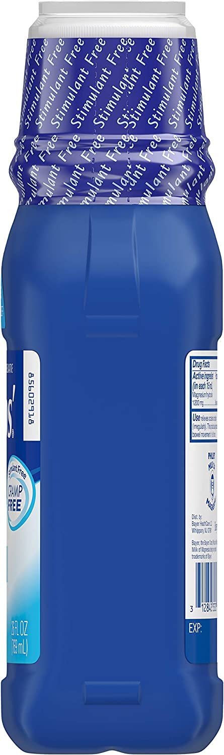 Phillips' Milk of Magnesia Fresh Mint bottle offers refreshing flavor and gentle relief.