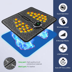Phixnozar foot massager mat side view showing compact design for storage