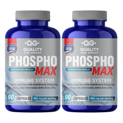 Phosphomax bottle label closeup showing quality and potency.