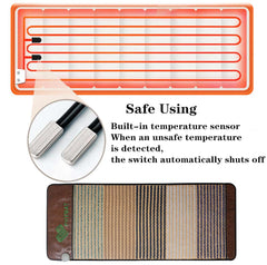 PHYMAT infrared pad demonstrates deep heat penetration for sore areas.