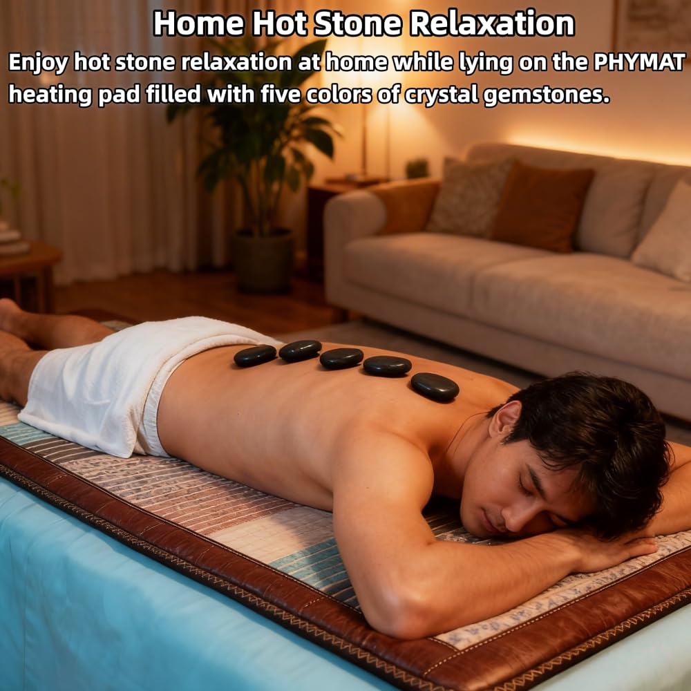 PHYMAT yoga setup shows the mat supporting meditation and stretch.