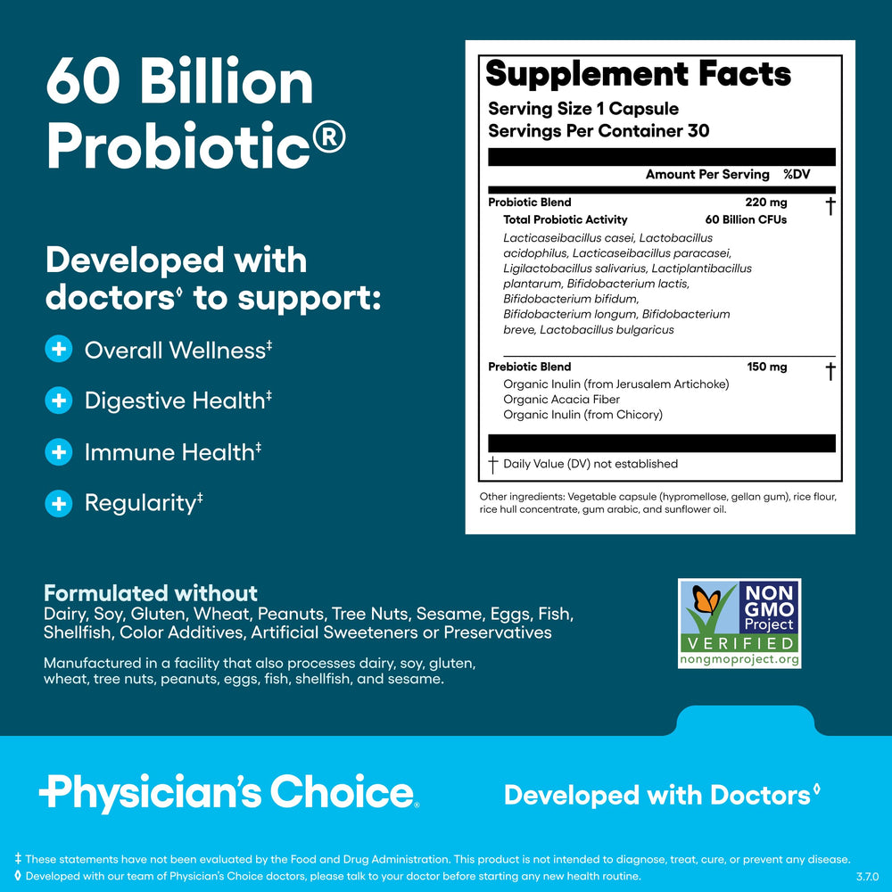 Physician's CHOICE Bloat Gas Probiotic for in-the-moment relief.
