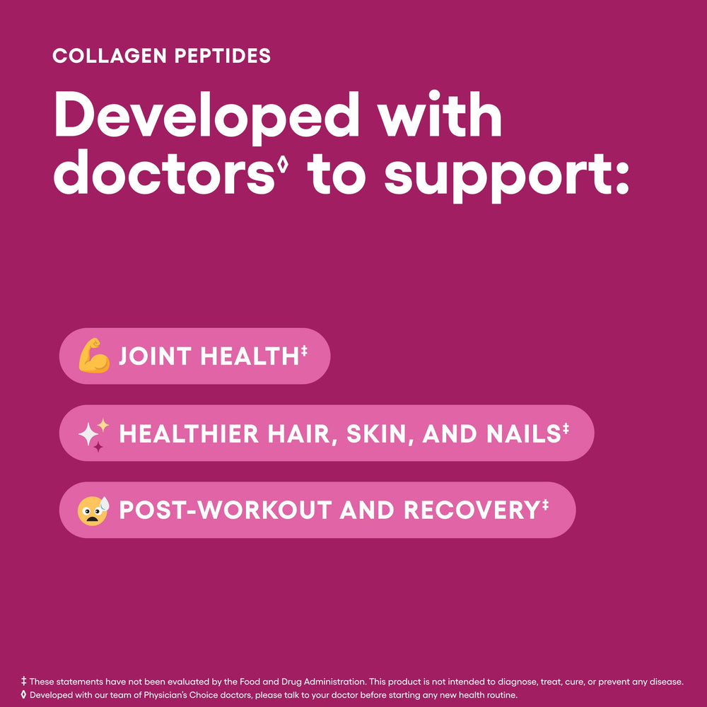 Physician's CHOICE Collagen powder dissolving smoothly in water