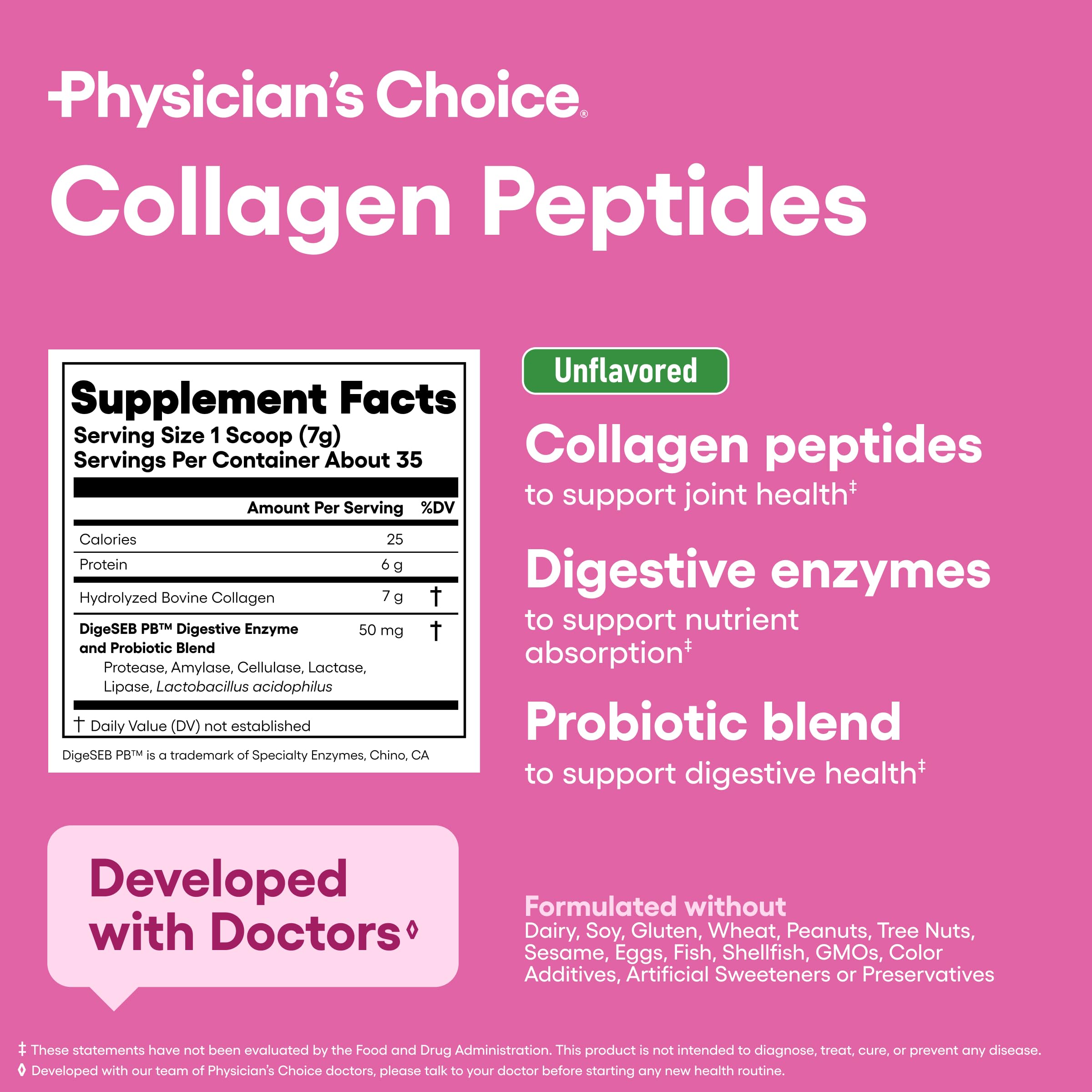 Collagen scoop included for precise daily measurement