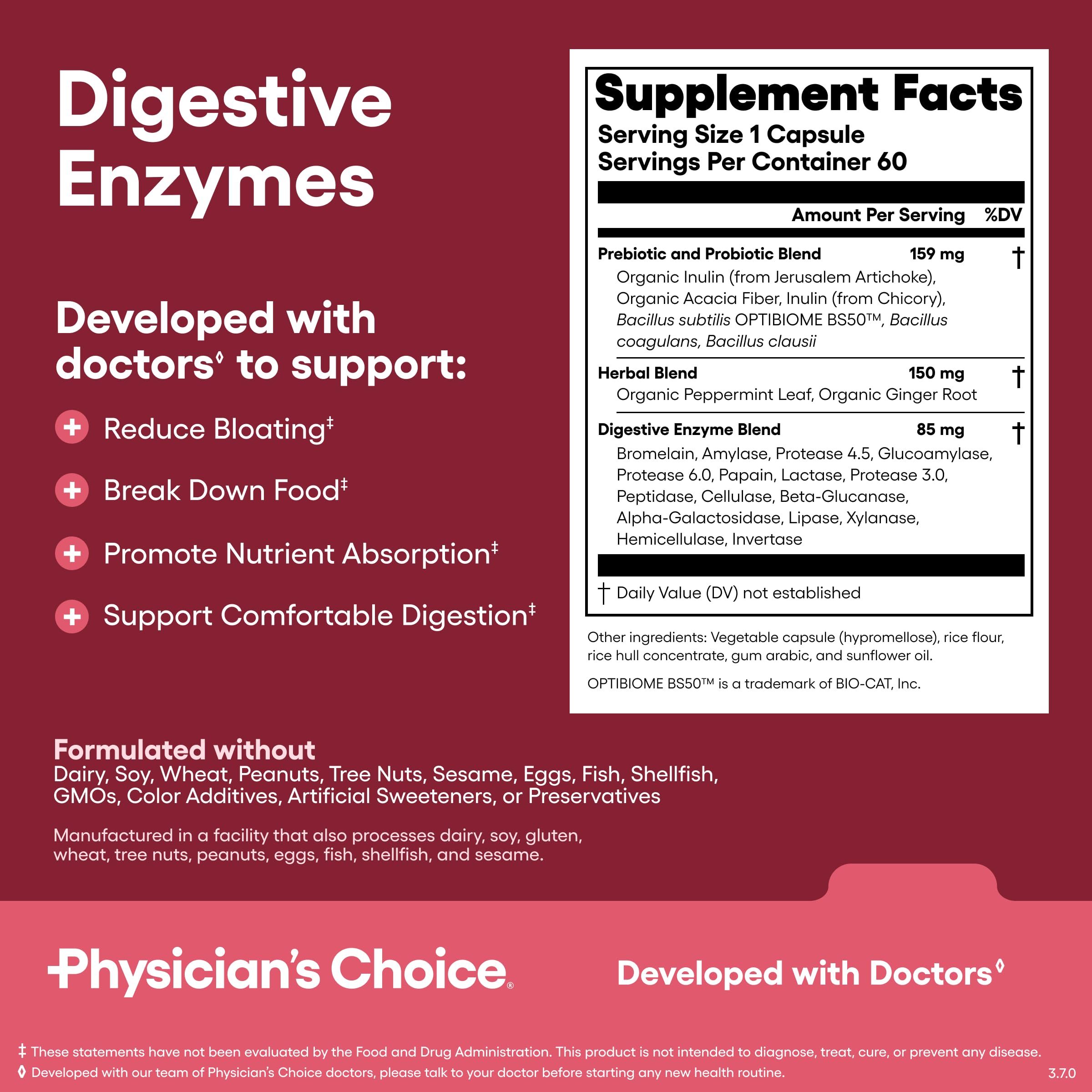 Physician's CHOICE Made in USA product with quality testing for trusted supplements.