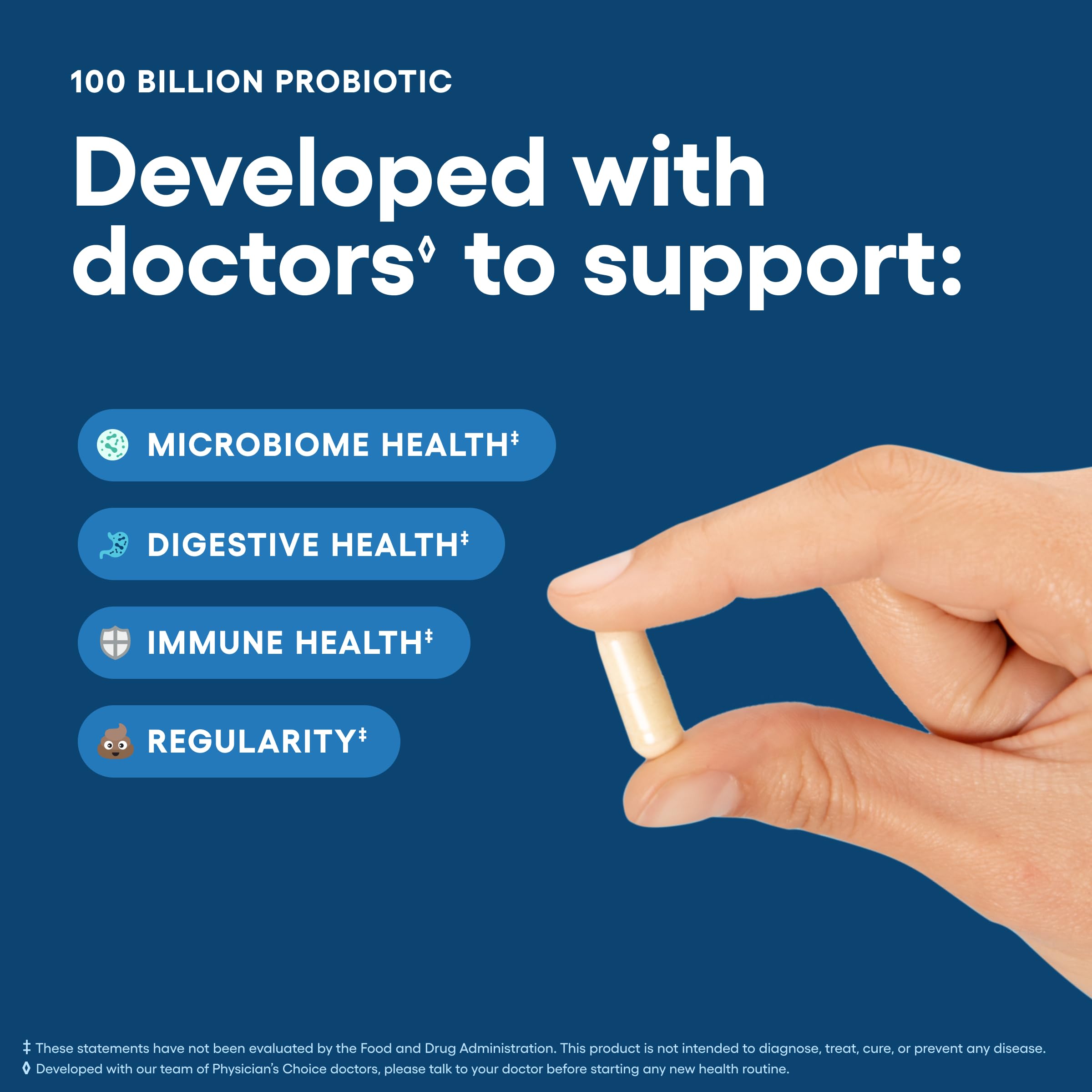 Physician's CHOICE Organic prebiotics box nourishes gut bacteria.