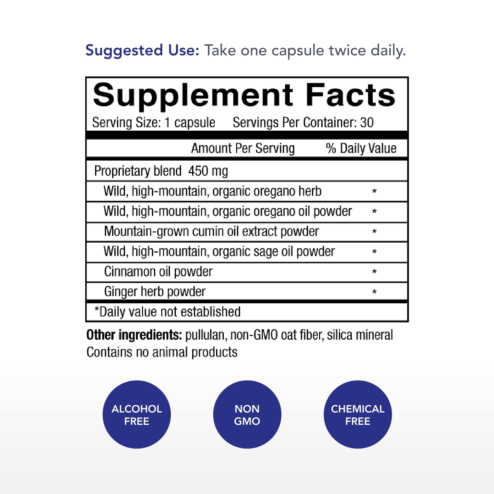 Physician's Strength Oregacillin capsules close-up highlighting natural ingredients for everyday wellness.