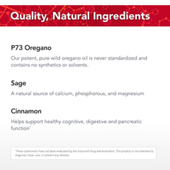 Physician's Strength Oregacillin bottle shows wild oregano sourcing and distillation
