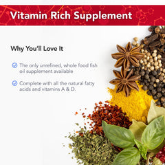 8oz bottle of PolarVite offers convenient daily fish oil source.